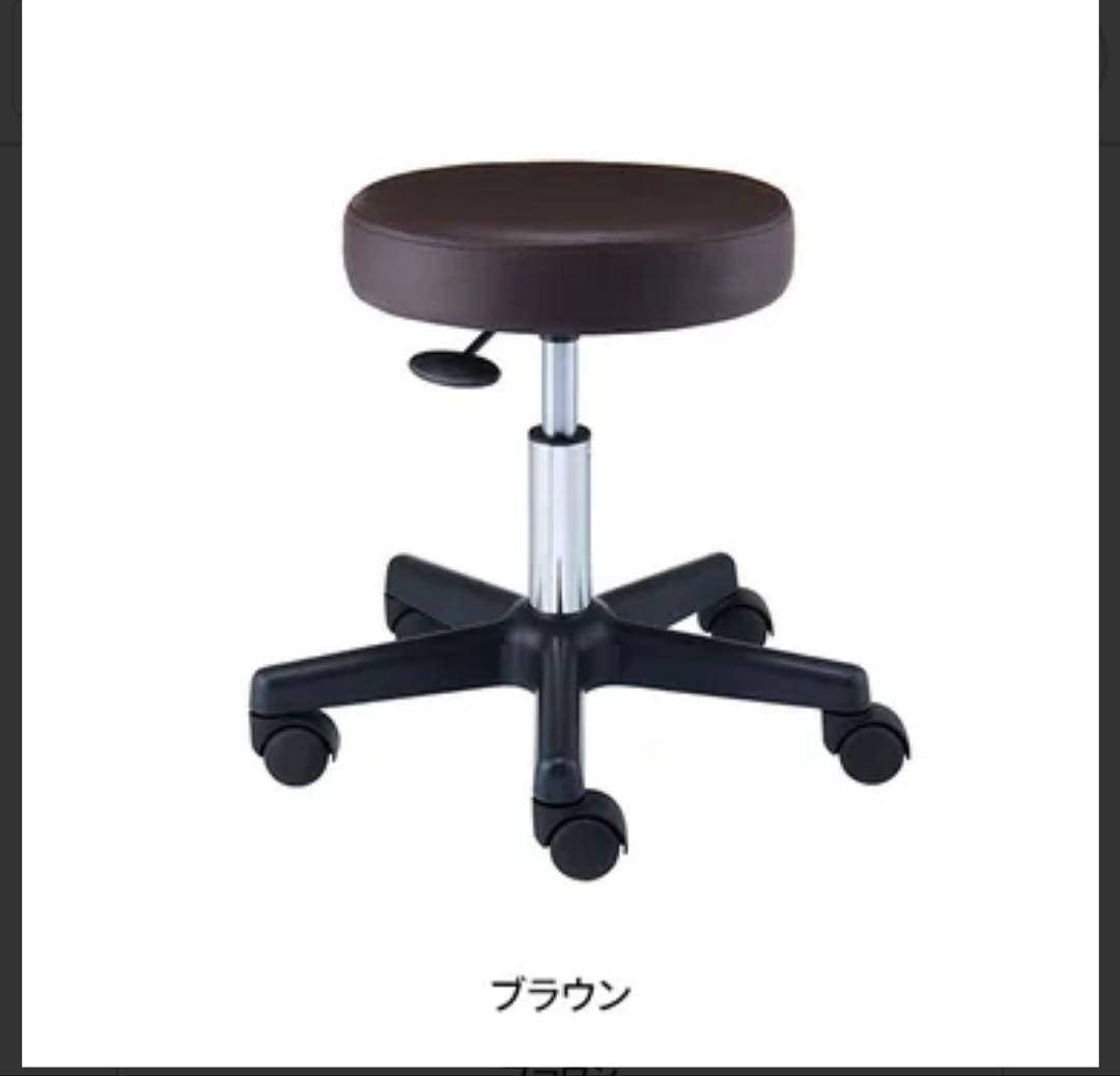 シンプルワゴン (引出し付き) 4段 ダークブラウンと椅子