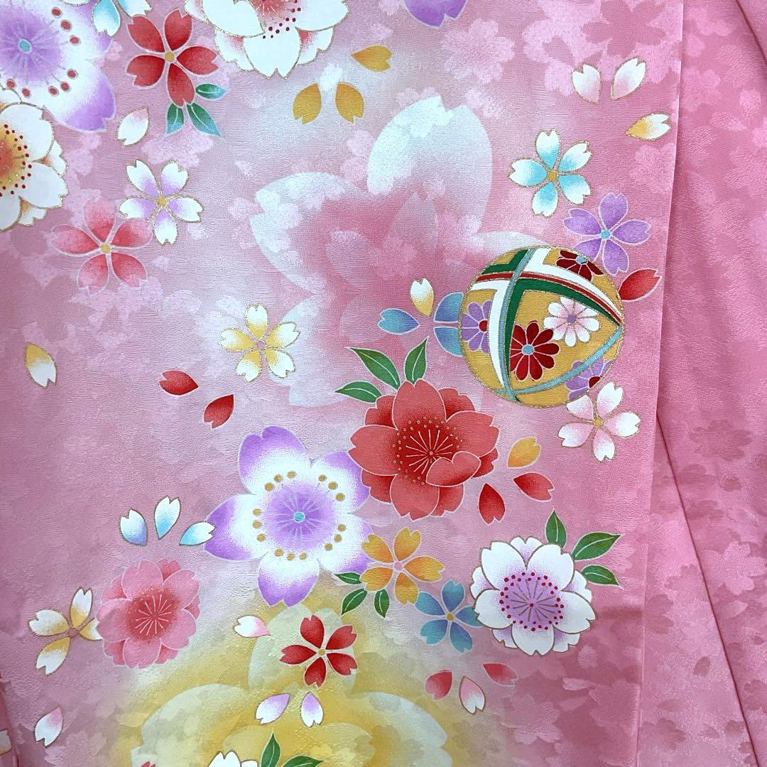 No.28 七五三　3歳　正絹着物セット