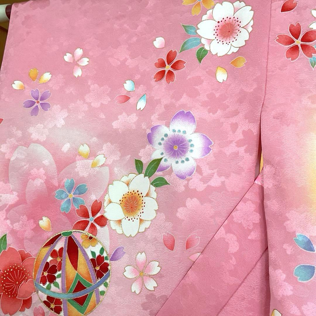 No.28 七五三　3歳　正絹着物セット