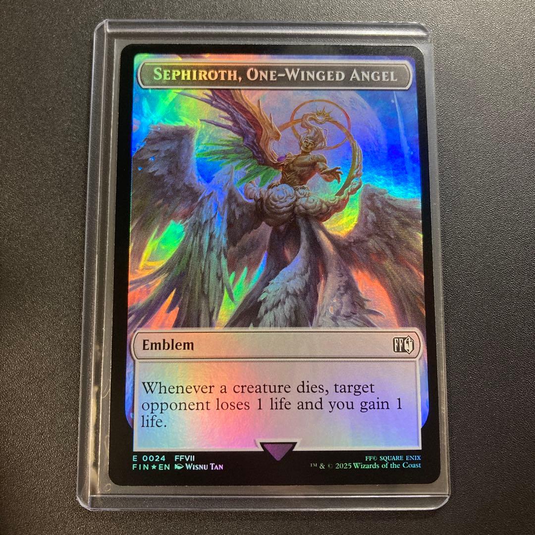 MTG FF 紋章（片翼の天使、セフィロス）セーファ foil 英語版 E024