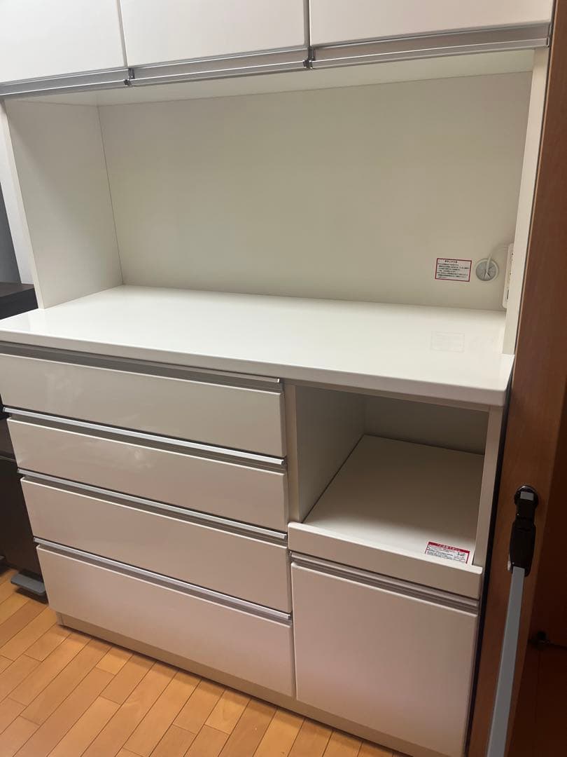 【早い者勝ち♪送料込み！】ニトリ　食器棚　120cm キッチンボード☆ 白