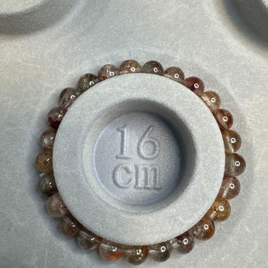 【高品質】ガーデンルチルクォーツ 7.6mm 透明感抜群