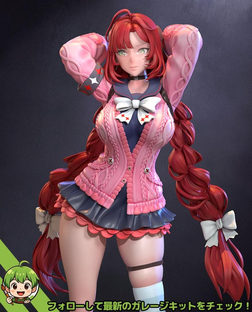 未塗装 未組立 フィギュア ガレージキット 浮波柚葉 ゼンレスゾーン