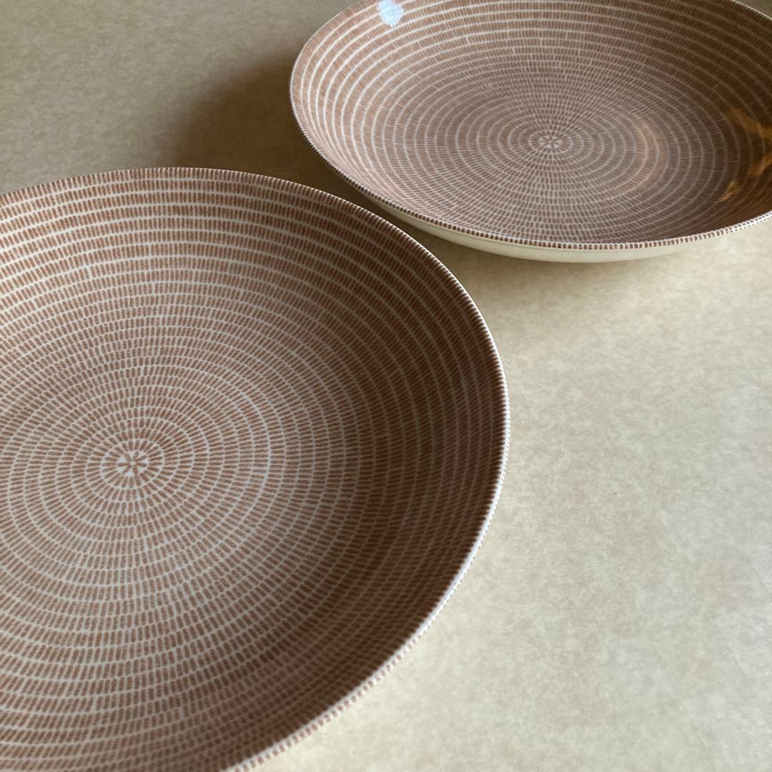 本日限定☆アラビア 24h アベック 24cm パスタプレート 2枚 ブラウン