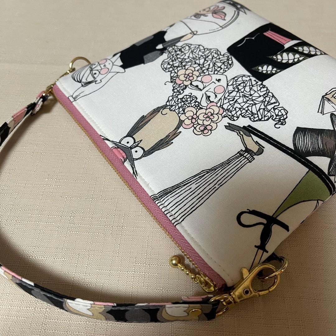 ♡エンドで18㎝ファスナーポーチ♡ハンドメイド アレキサンダー