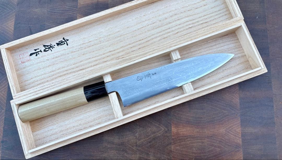 重房　鍛地　和　牛刀　180mm 6寸　包丁　和包丁　洋包丁　ダマスカス