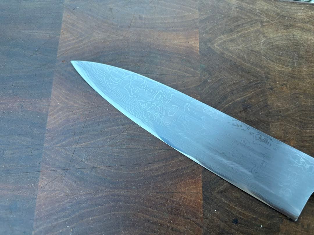 重房　鍛地　和　牛刀　180mm 6寸　包丁　和包丁　洋包丁　ダマスカス