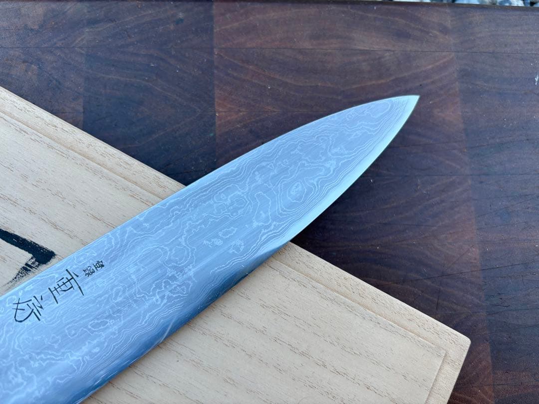 重房　鍛地　和　牛刀　180mm 6寸　包丁　和包丁　洋包丁　ダマスカス