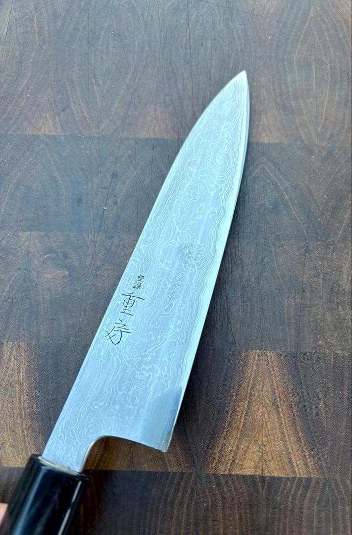 重房　鍛地　和　牛刀　180mm 6寸　包丁　和包丁　洋包丁　ダマスカス