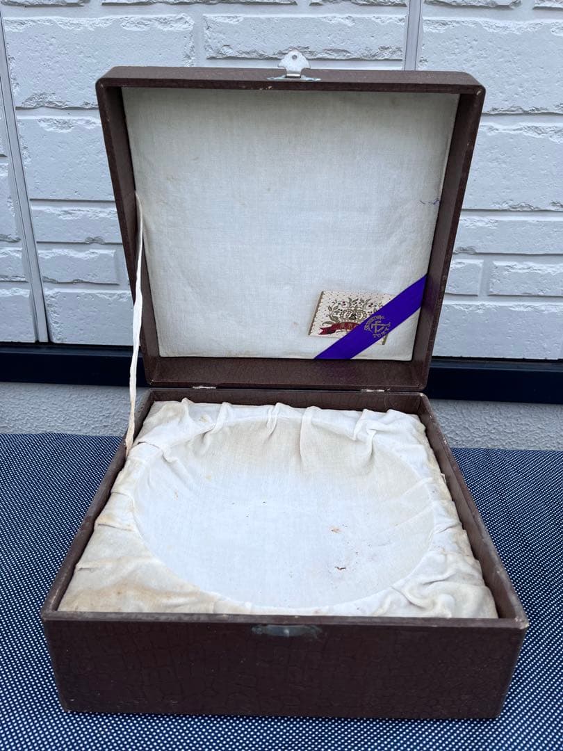 切子ガラス　紫被せ　ボウル　アンティーク