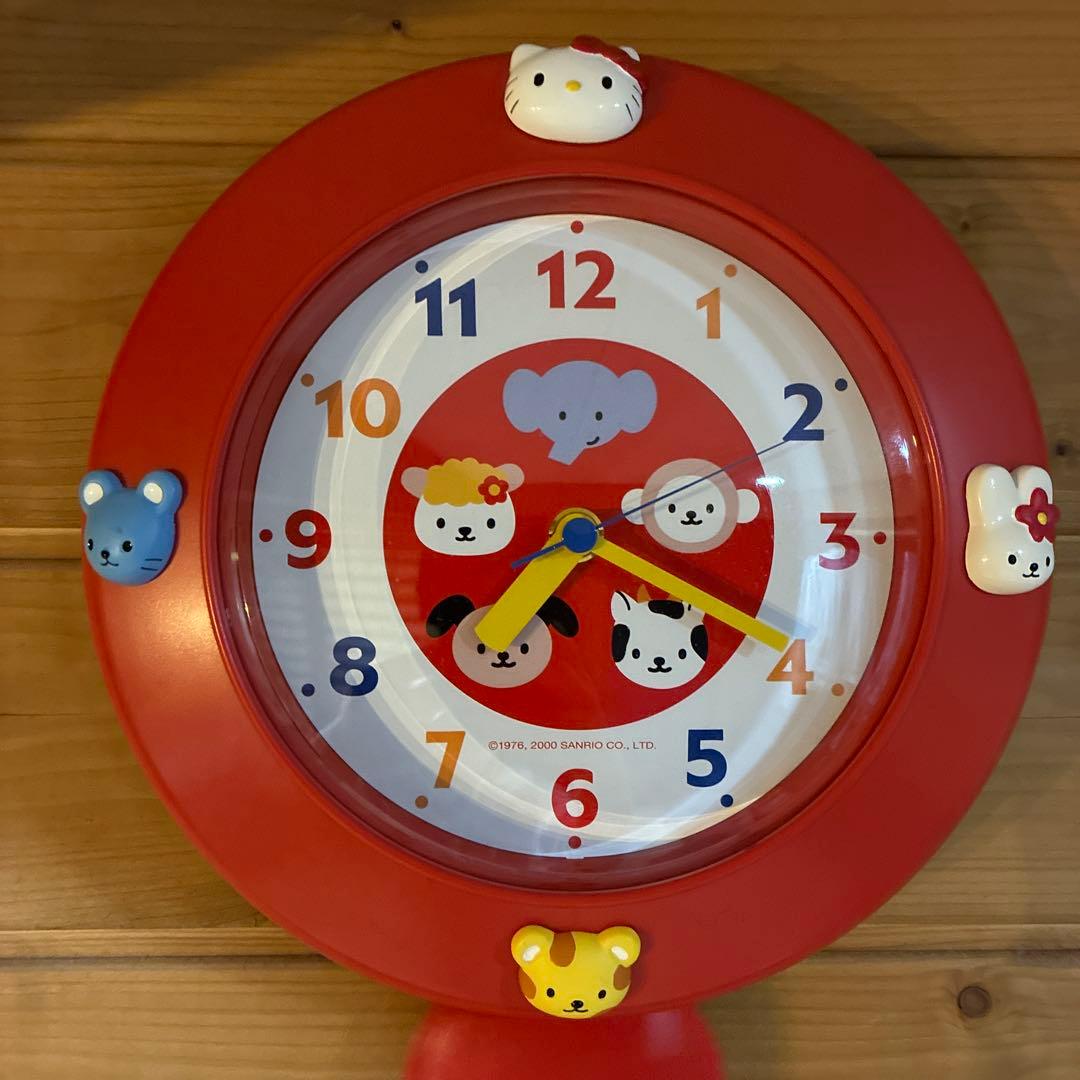 サンリオ HELLO KITTY 掛け時計 ふりこ時計2000年 平成レトロ