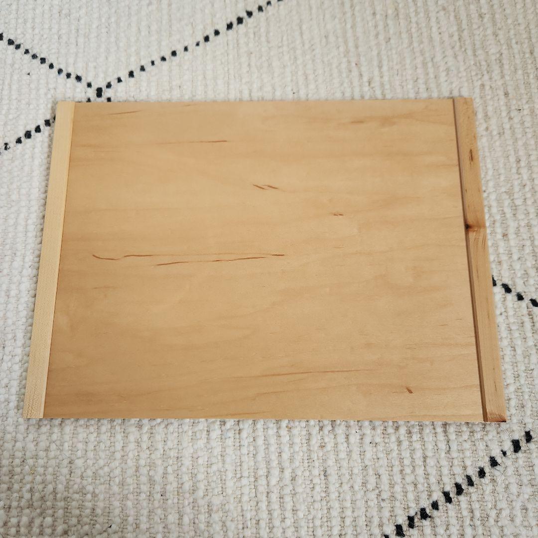 鹿児島睦　天然木　トレイ　お盆　花柄　メープル