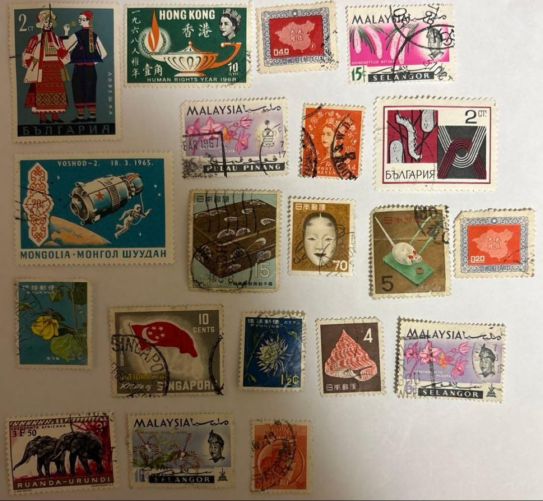 多国籍使用済切手コレクション - メルカリ