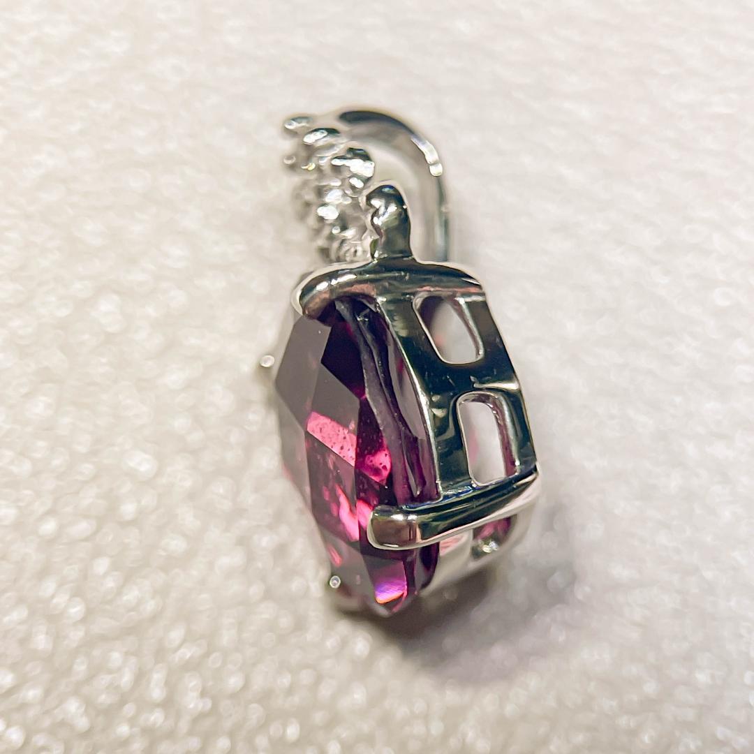 JN133-1 Pt900 トップ 2.0ct ロードライトーガーネット