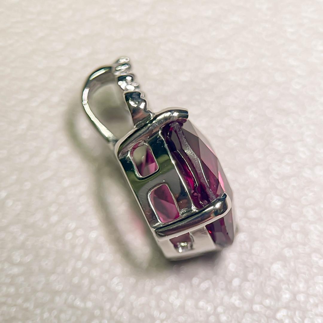 JN133-1 Pt900 トップ 2.0ct ロードライトーガーネット