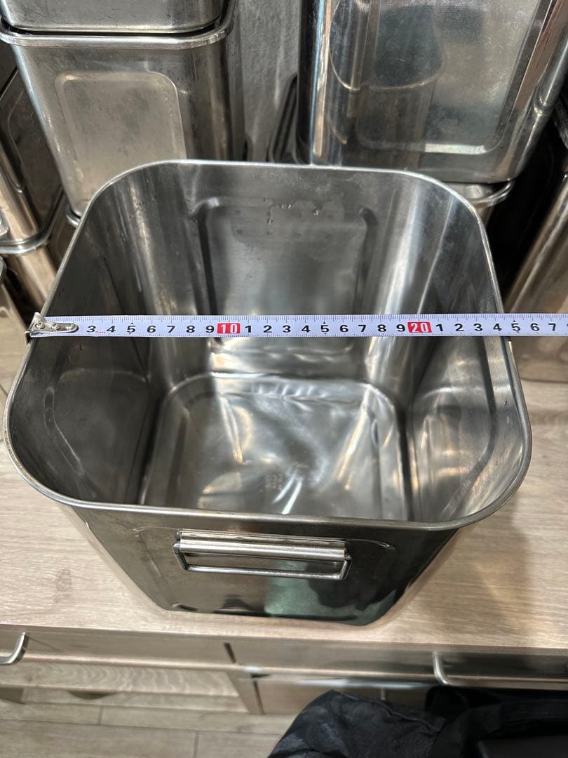 ステンレス製保存容器セット（多サイズ）四角容器寸胴鍋セット業務用キッチン