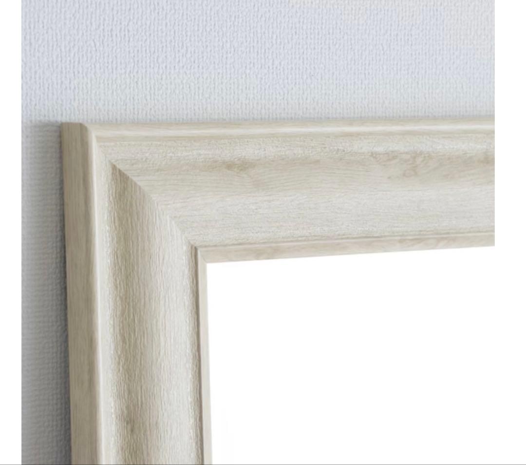 ニトリ 大型 立て掛けミラー 幅90×高さ180cm (ホワイト)