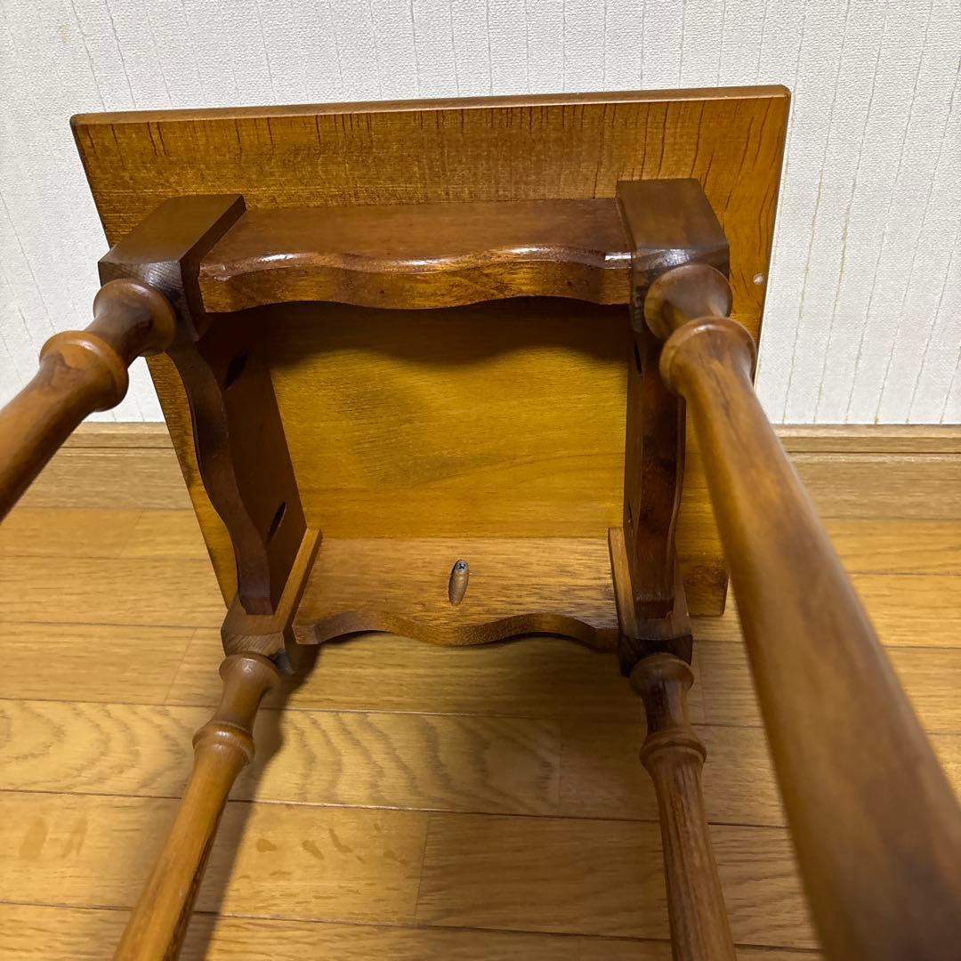 【カリモク】オールドカリモクコロニアル　花台　飾台　電話台