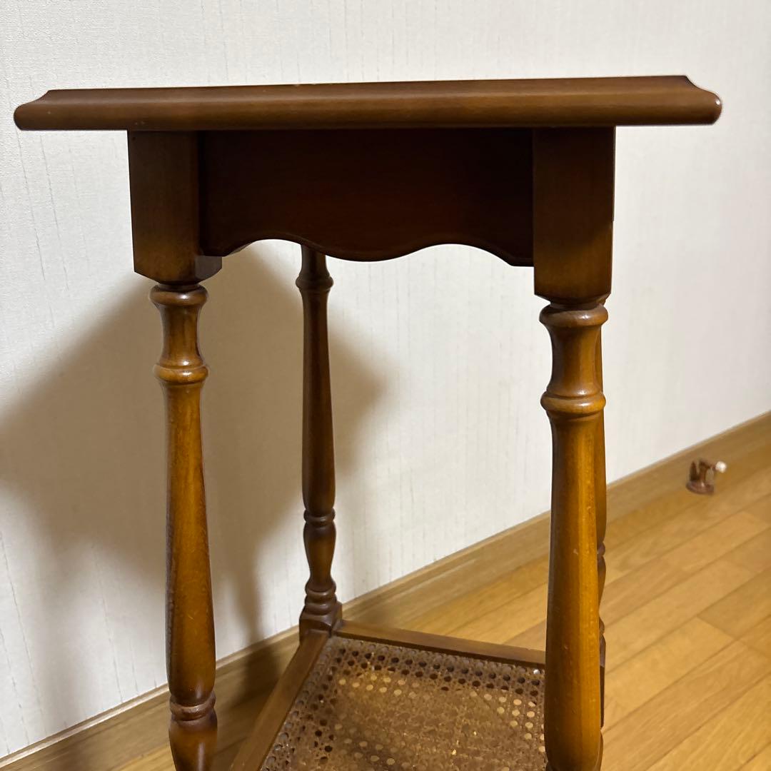 【カリモク】オールドカリモクコロニアル　花台　飾台　電話台