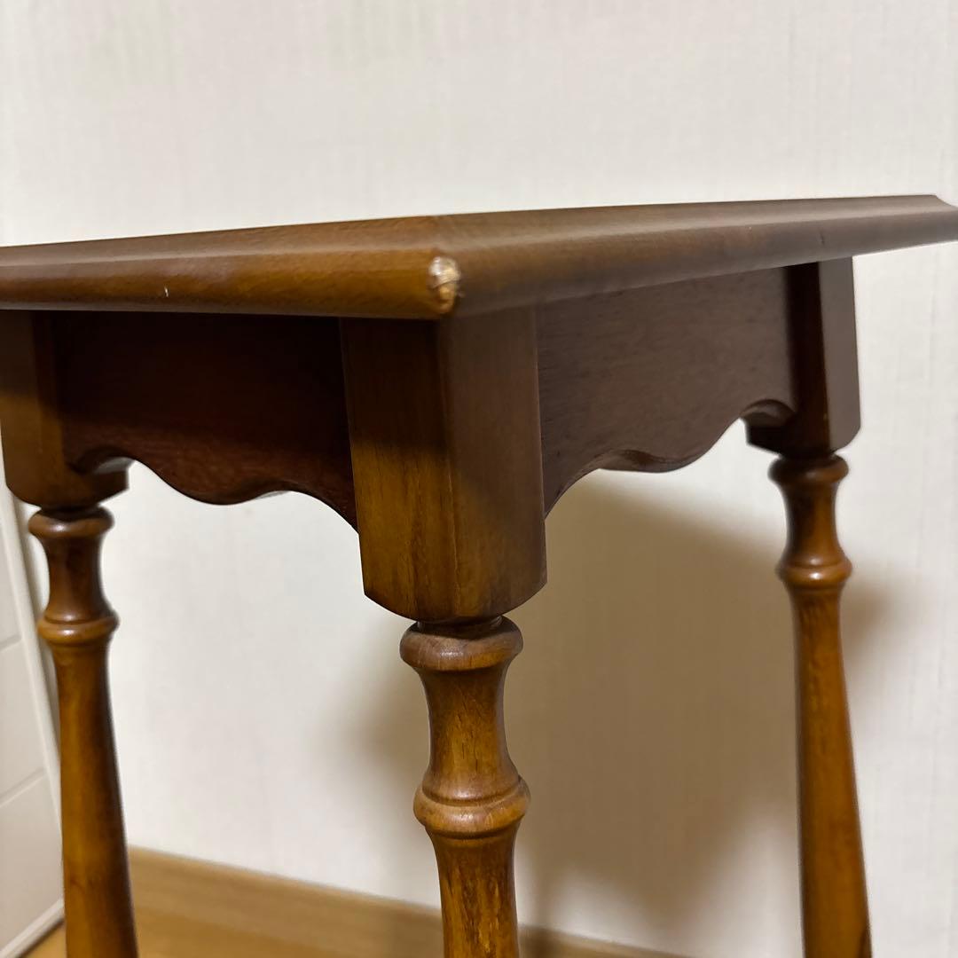 【カリモク】オールドカリモクコロニアル　花台　飾台　電話台