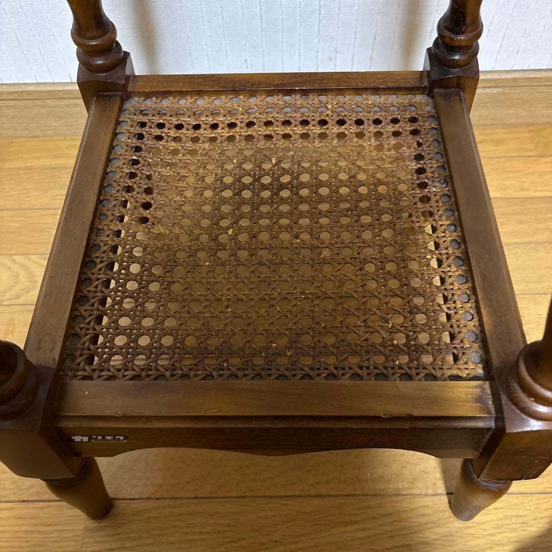 【カリモク】オールドカリモクコロニアル　花台　飾台　電話台