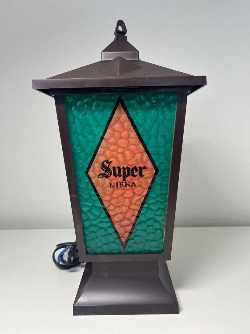 レア！　1970年代　ニッカウイスキー　ステンドランタン　卓上ランプ　昭和レトロ