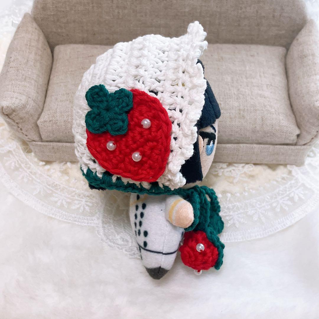 10㎝ ちびぐるみ にしぱぺ ぬい服 着ぐるみ 苺ボンネット 赤 モチーフ