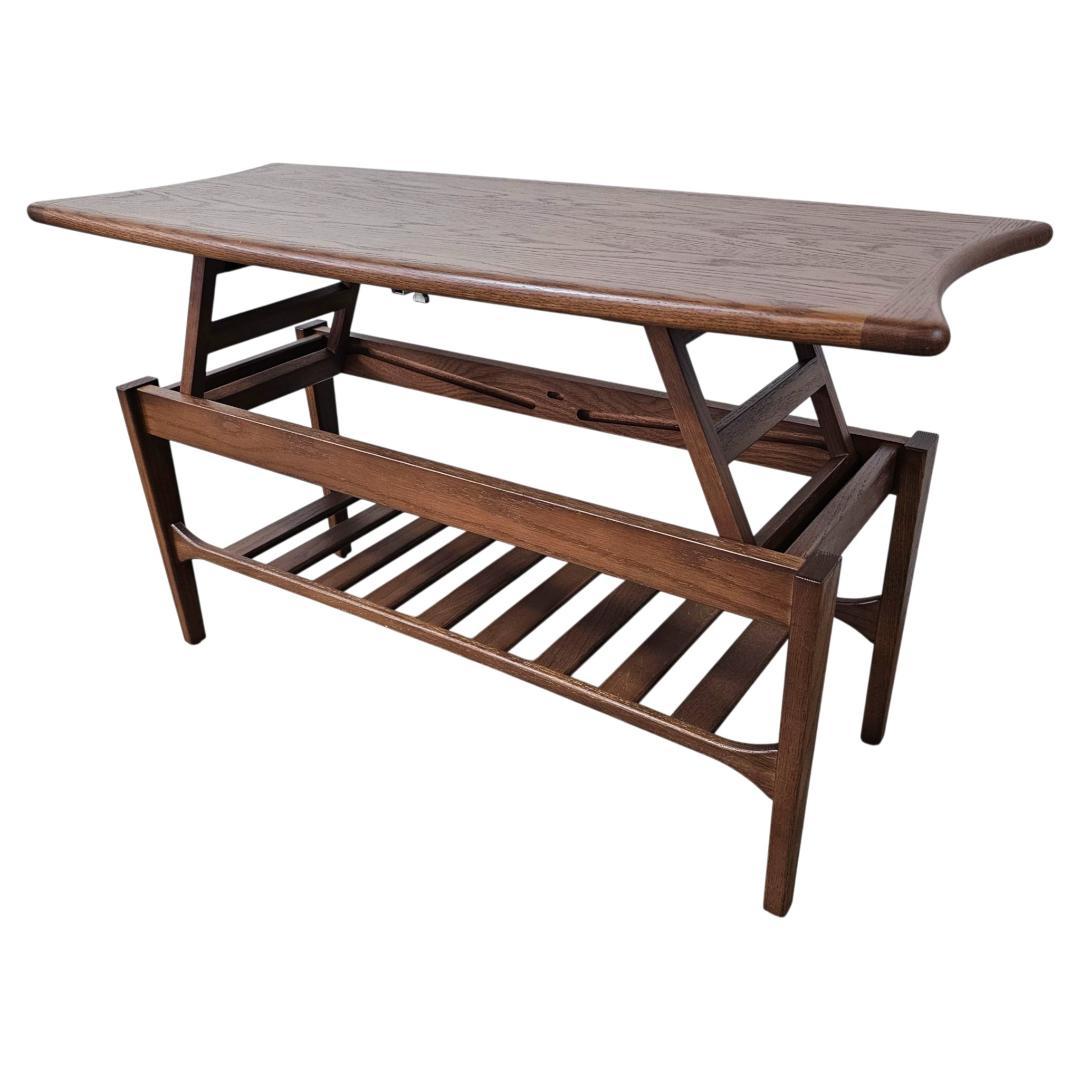 ジャーナルスタンダードファニチャー アルベスタ リフティングテーブル オーク