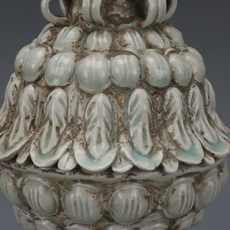 宋代の湖田窯影青蓮花尊  陶磁器 装飾品 現代工芸品美術品 置物