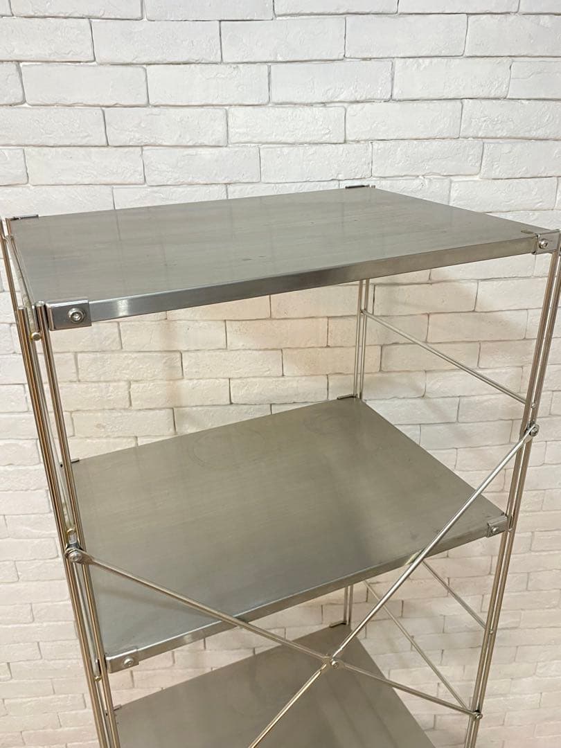 【おん　】無印　ステンレスユニット　メタルラック　棚　陳列　収納