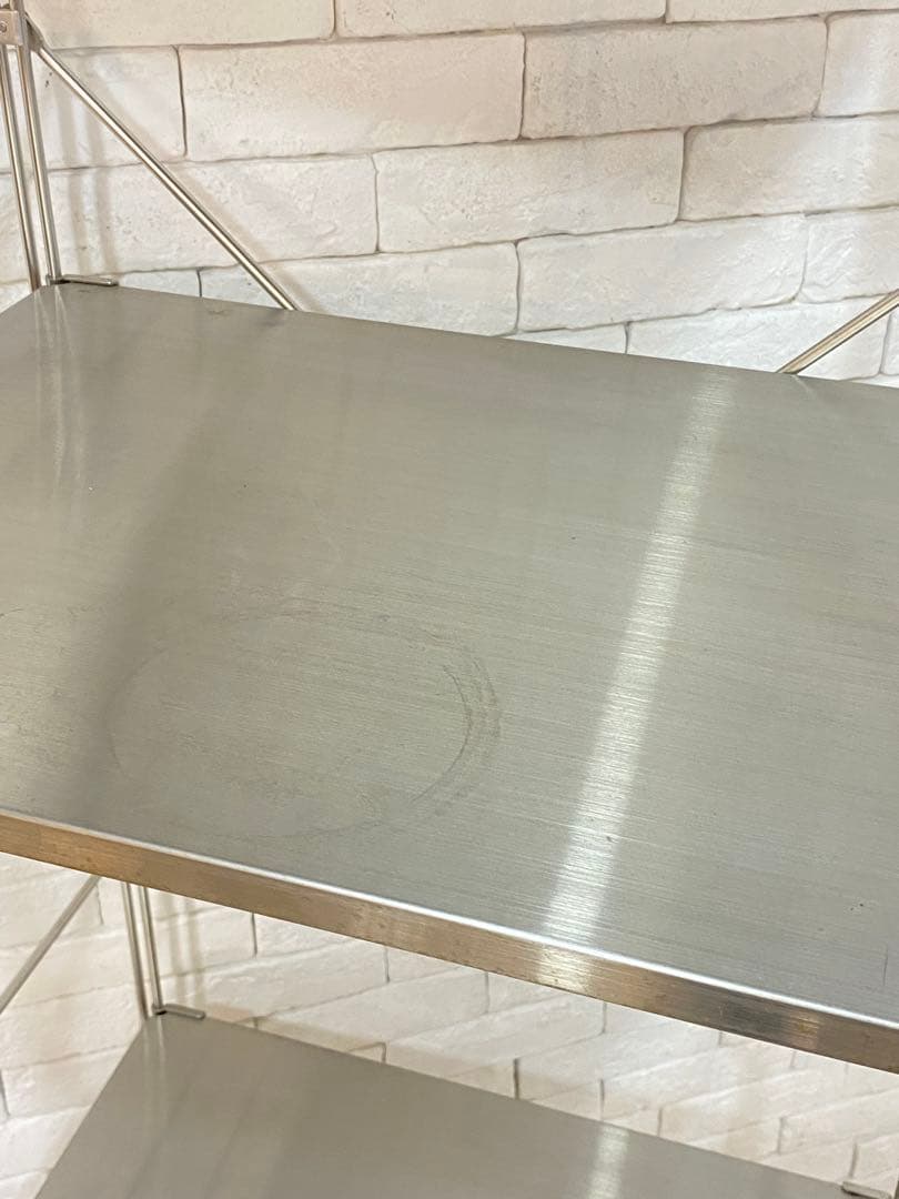 【おん　】無印　ステンレスユニット　メタルラック　棚　陳列　収納