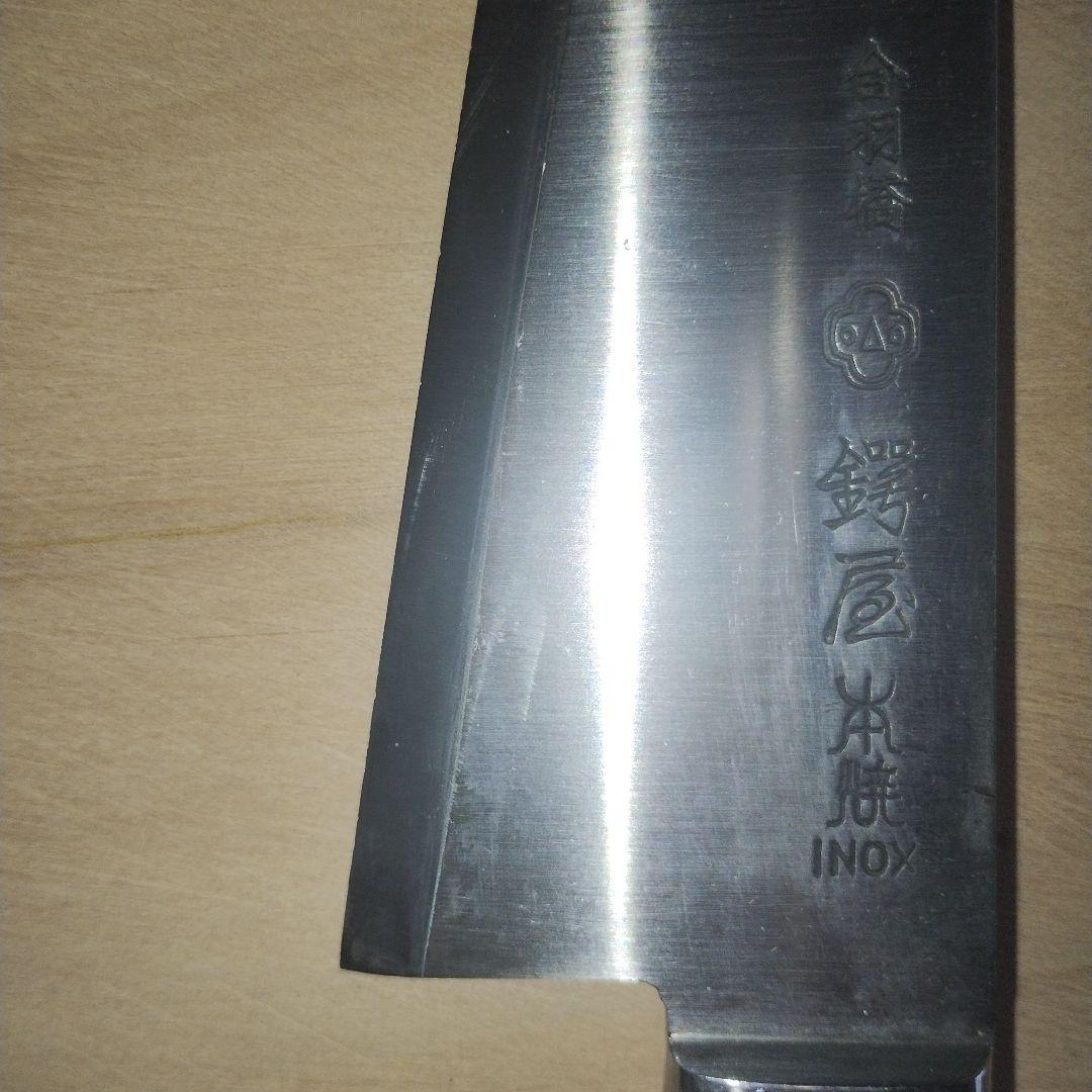 合羽橋　鍔屋　INOX本焼　左利き用　ガラスキ　全長295mm