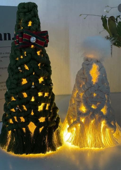 マクラメ立体ミニツリー