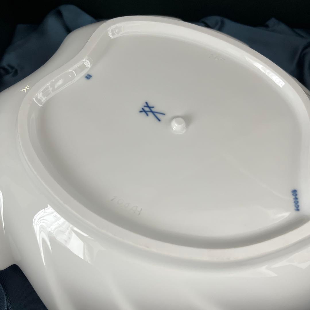 専用 未使用 マイセン ブルーオニオンスタイル リーフティッシュ