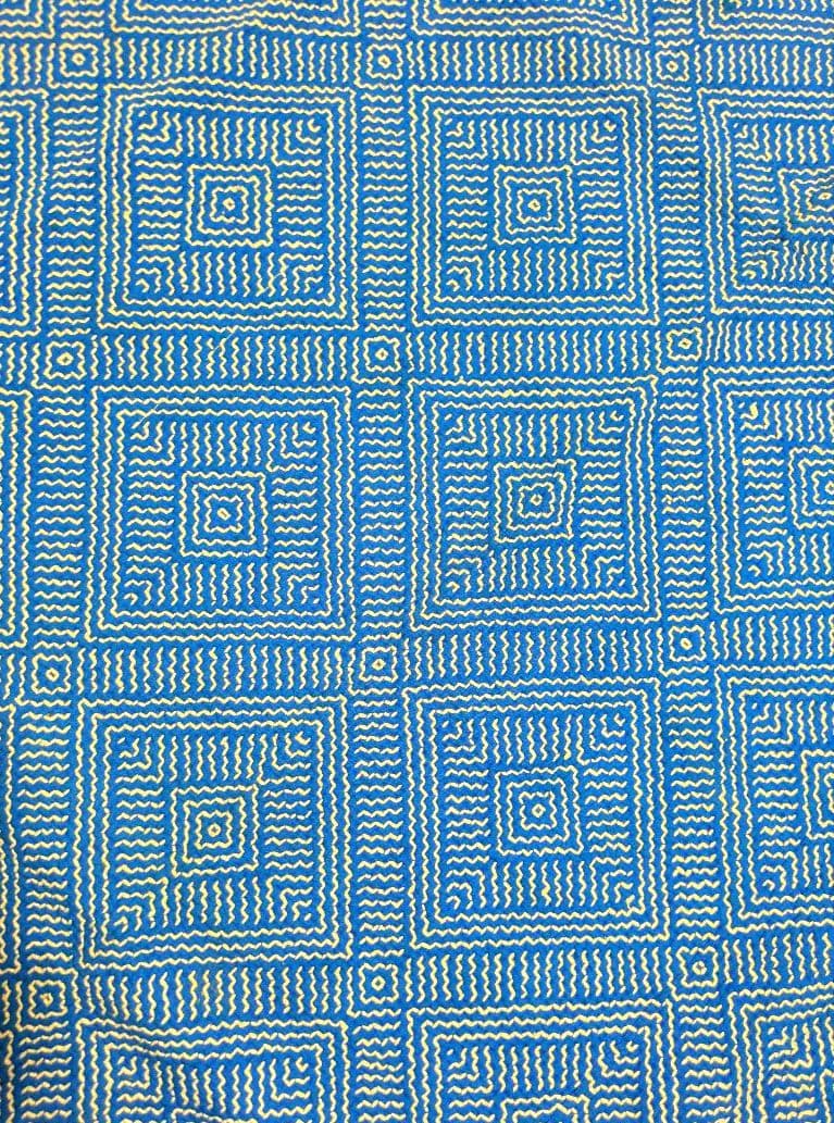 187 ヴィンテージ ラリーキルト / カンタキルト カバー 厚手 希少 青