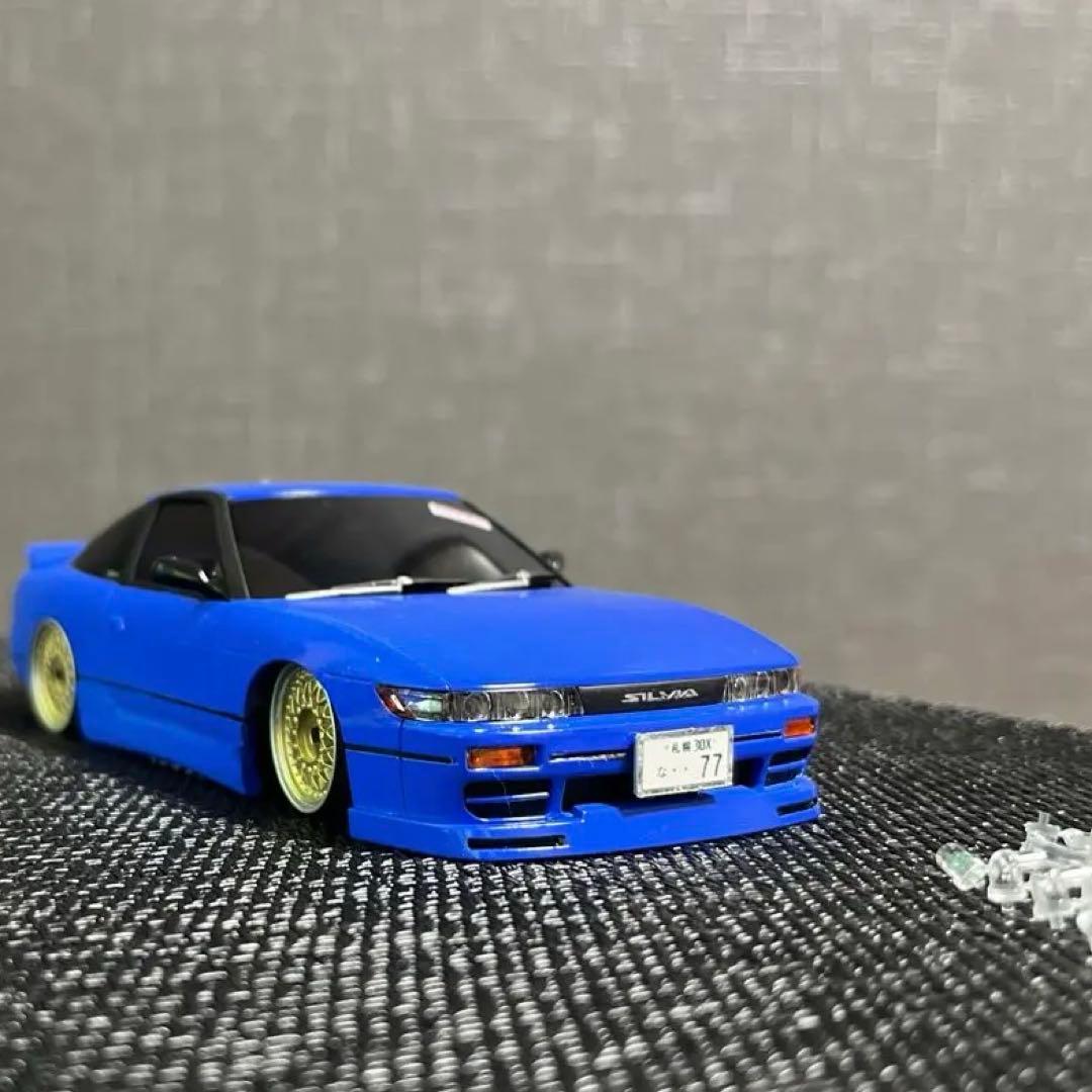 ミニッツ　シルエイティ　コバルトブルー　フルエアロ　3連プロジェクター