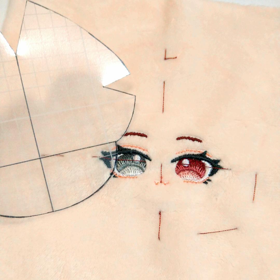 【停止中】お顔 セミオーダー 10/15cmサイズ【刺繡代行】