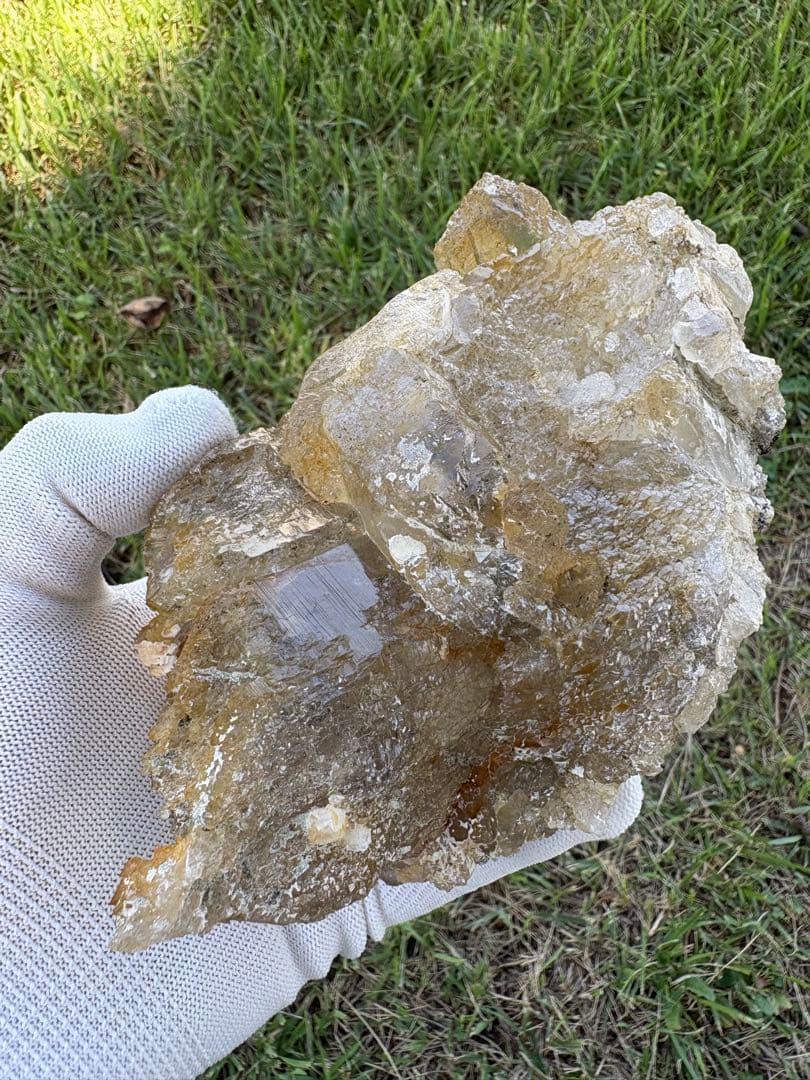 【匿名発送】1 kgオーバー 蝕像水晶（ゴールデンヒーラー）