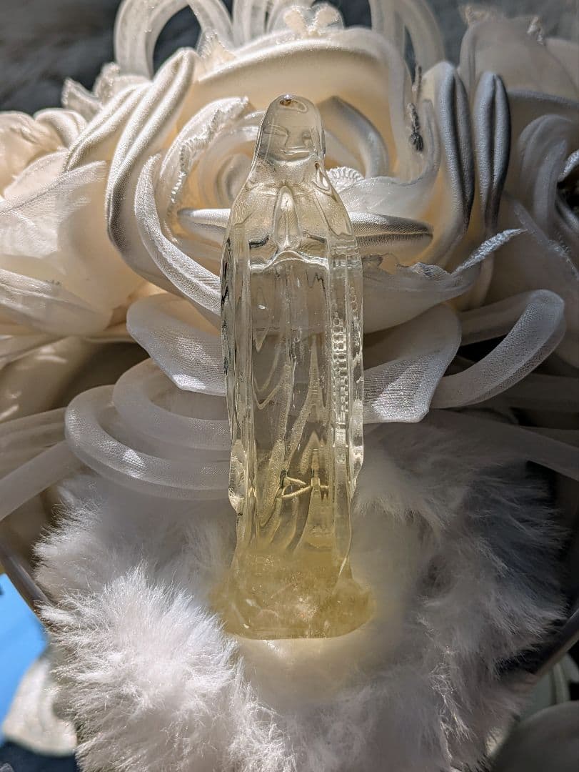 ♡シトリン　マリア様♡　天然石　カービング　高品質