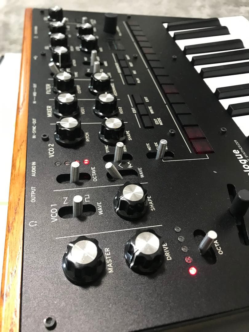 KORG monologue モノフォニックアナログシンセサイザー ツマミ交換済