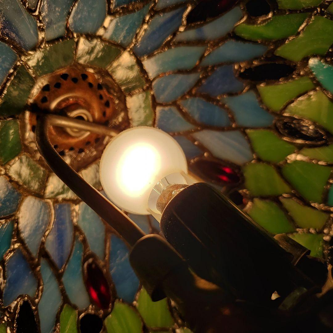 アンティークステンドグラステーブルランプお値下げしました。