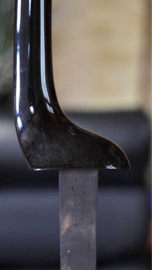 現代の名工'又吉章盛作 100丁展出展品三線棹 ウジラミ黒木小與那平型