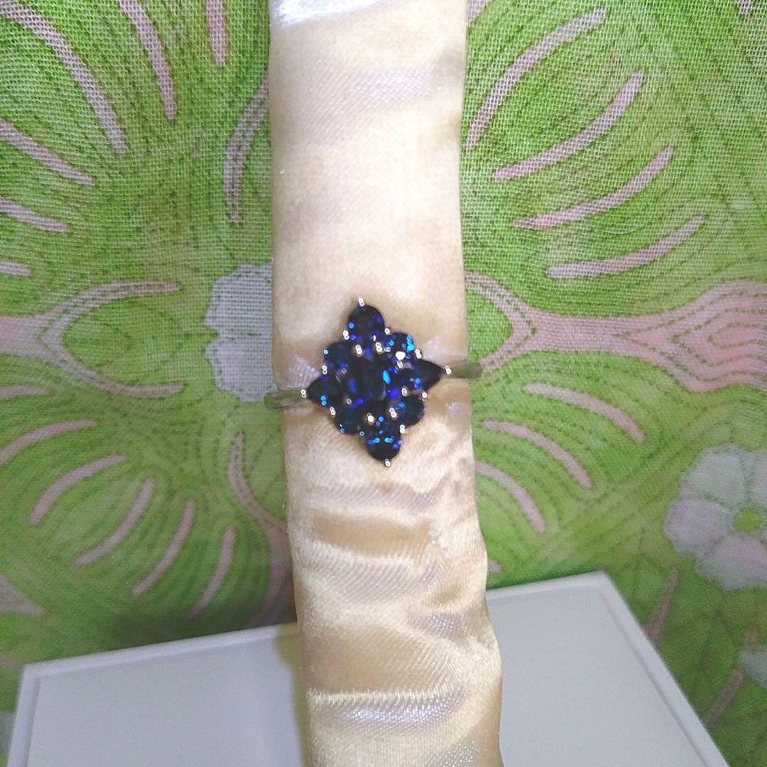 【新品未使用】GSTV ９月の誕生石 サファイアリング　pt950　1.5ct