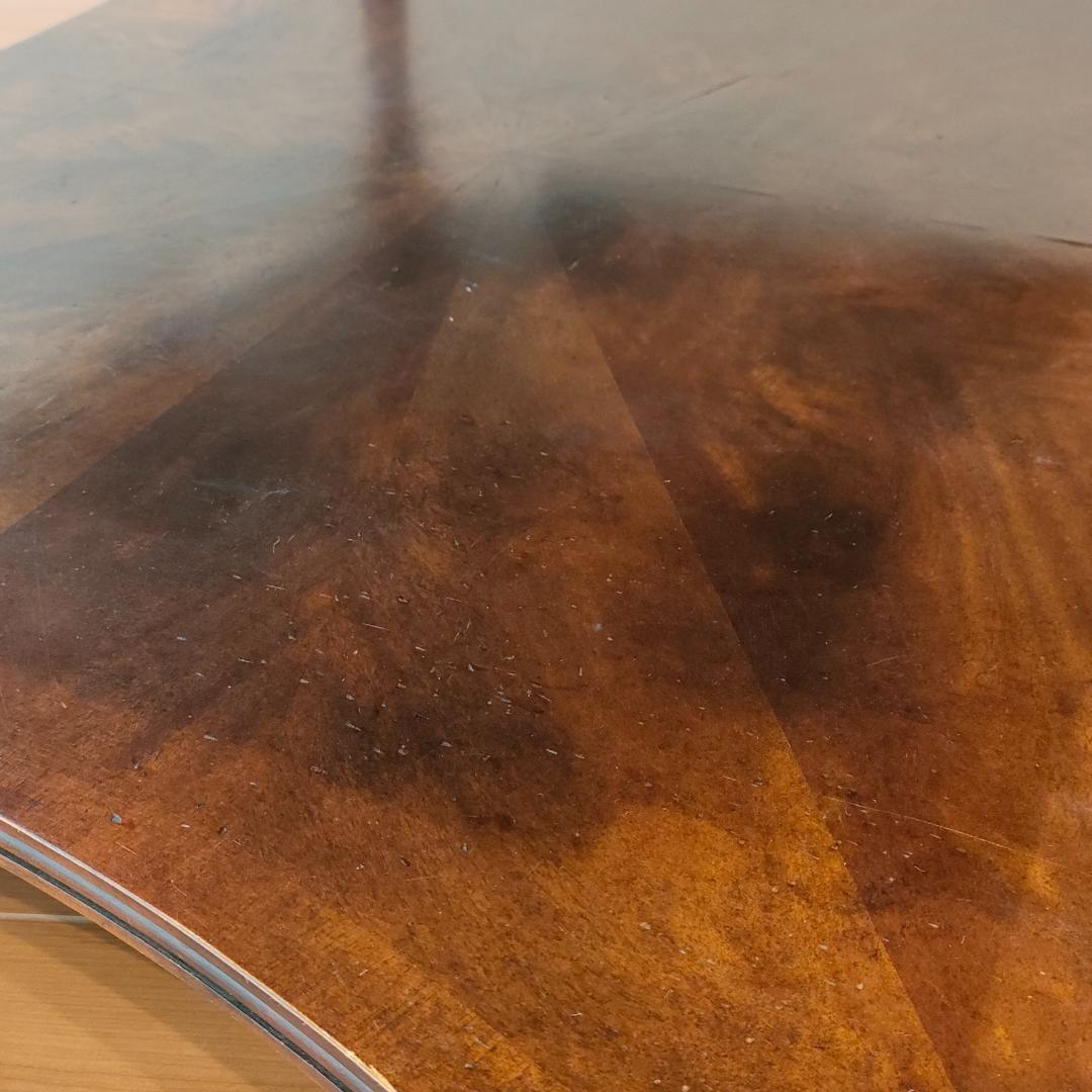 アンティーク　センターテーブル　コーヒーテーブル　引出し2杯　象嵌