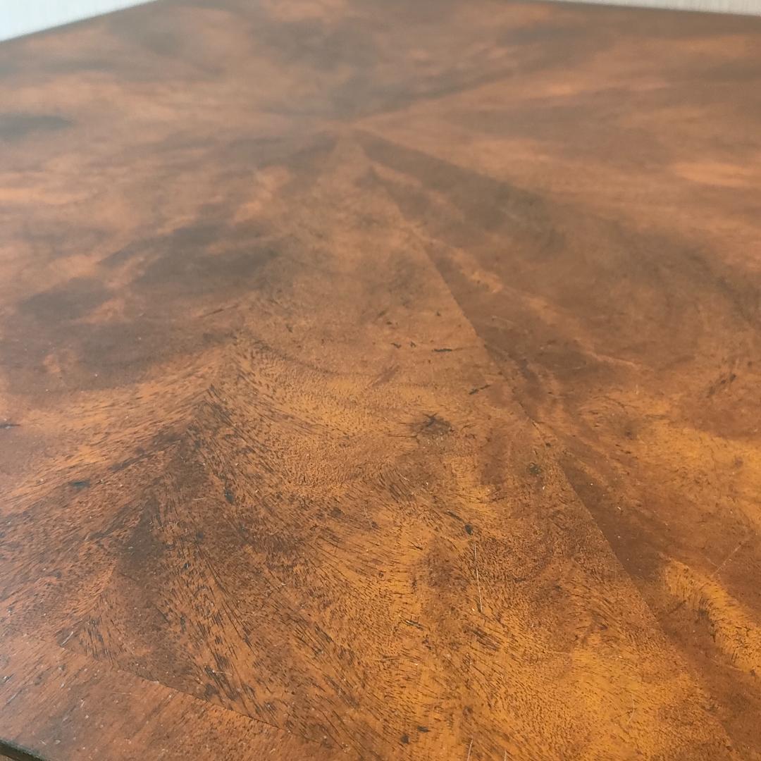 アンティーク　センターテーブル　コーヒーテーブル　引出し2杯　象嵌