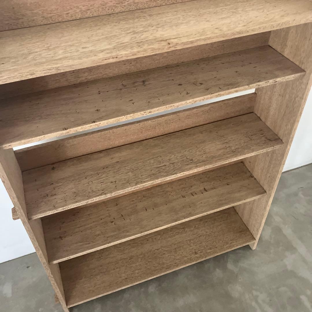 レトロ　ヴィンテージ　古家具　古道具　剥離家具　収納　木製　シェルフ　食器棚