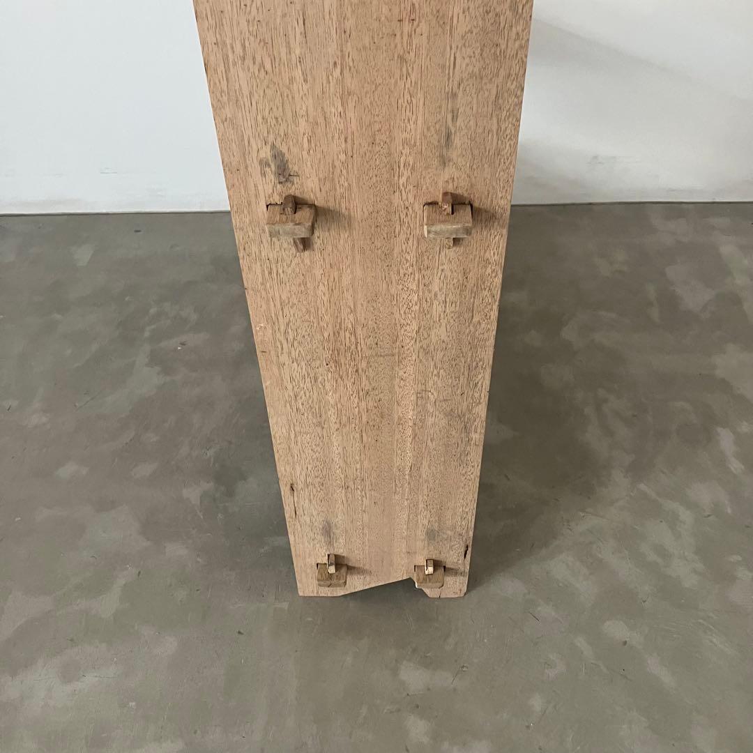 レトロ　ヴィンテージ　古家具　古道具　剥離家具　収納　木製　シェルフ　食器棚