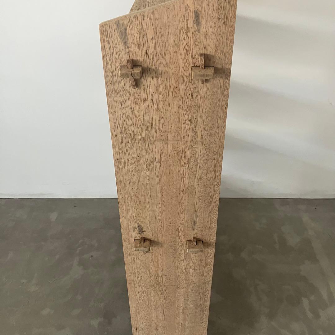 レトロ　ヴィンテージ　古家具　古道具　剥離家具　収納　木製　シェルフ　食器棚