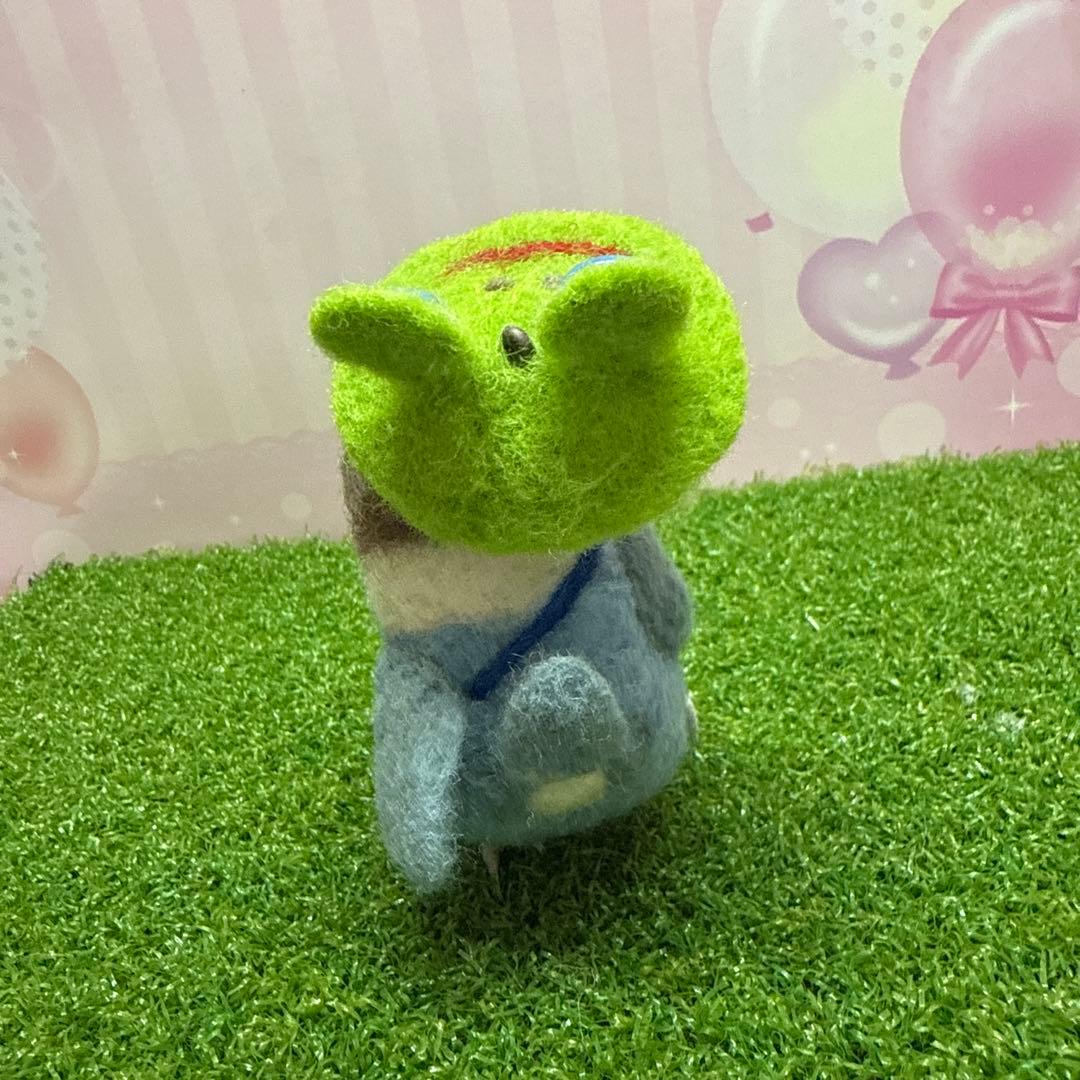 専用ページ　羊毛フェルト　傘でお出かけボタンインコ　鳥