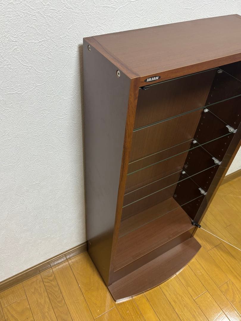 JAJAN ブラウン ガラス ディスプレイケース コレクション